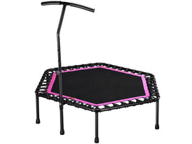 48 Inch Fitness Trampoline with Adjustable Handrail