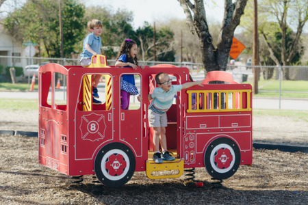 Metro Fire Truck - Post Mounted | 49220