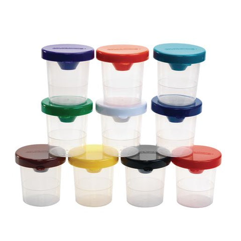 Image of Colorations® Air-Tight, No-Mess Paint Cups (Set of 10) | 43201