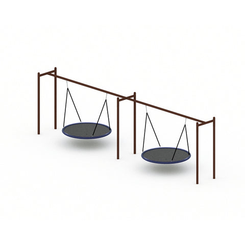 Image of 2-Bay Bird Nest Swing | SWG-00019