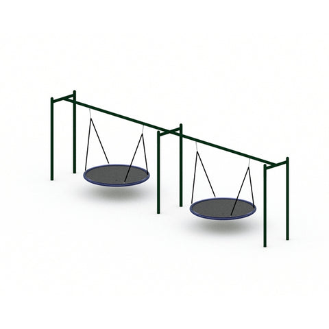 Image of 2-Bay Bird Nest Swing | SWG-00019