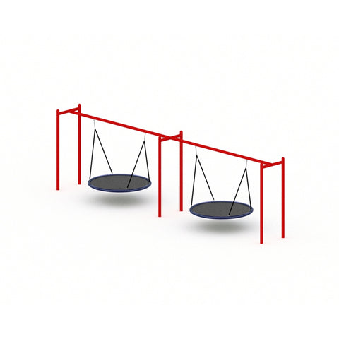 Image of 2-Bay Bird Nest Swing | SWG-00019