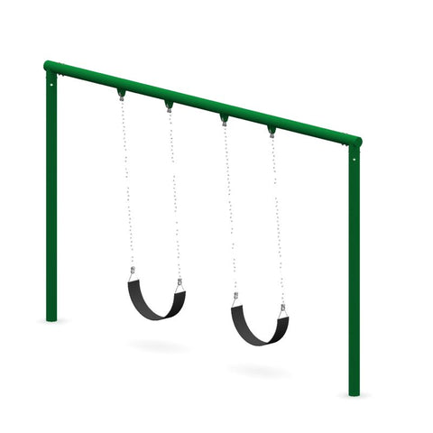 Image of 5" OD Single Post Swing Set ( 1 Bay) | SWG-00033