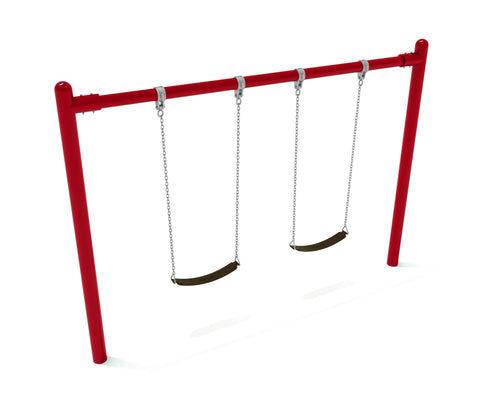 Image of 5" OD Single Post Swing Set ( 1 Bay) | SWG-00033