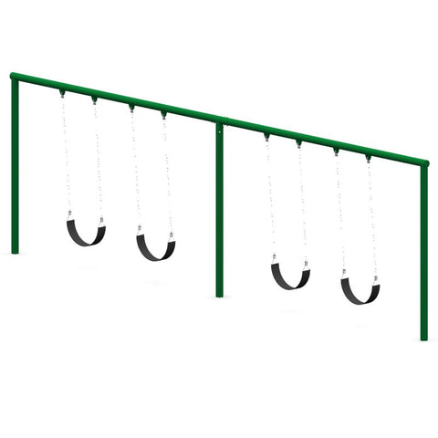 Image of 5" OD Single Post Swing Set (2 Bay) | SWG-00034