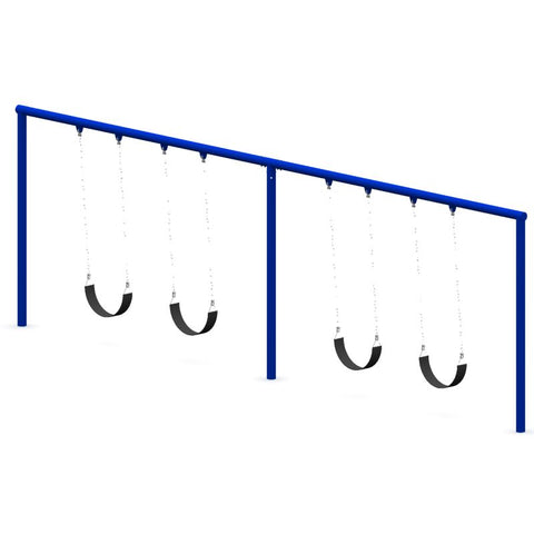 Image of 5" OD Single Post Swing Set (2 Bay) | SWG-00034