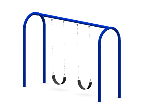 Image of Single Bay Arch Swing Set | SWG-00041