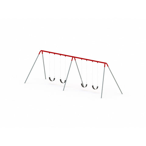 Image of Bi-Pod Double Bay Swing Set | SWG-00062