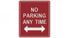 No Trike Parking Sign - Inground | 49335