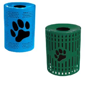 Perforated Doggy Trash Can | SAM-TRS10-B