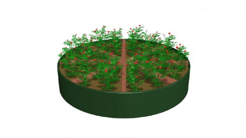 Image of Half Pizza Garden - With Base | RECF0109XX