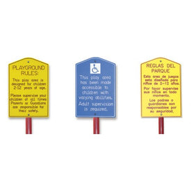 2-12 Playground Safety Rule Sign | SGN-00003