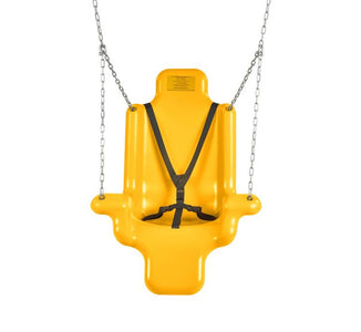 Holland Yellow Complete Large Adaptive Seat (Seat, harness, eyebolts, and chain)  | ADP-10-HY