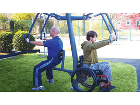 Accessible Chest Press - Outdoor Fitness 
