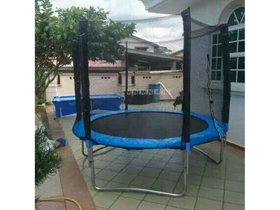 8 Feet High Quality Trampoline With Safety Protective Net and Ladder - HomeFitPlay