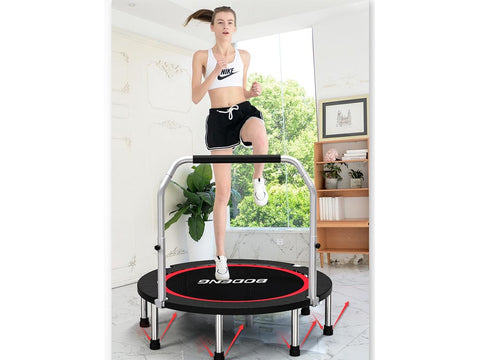 Image of Foldable Outdoor aand Indoor Mini Fitness Trampoline 40 inch - HomeFitPlay