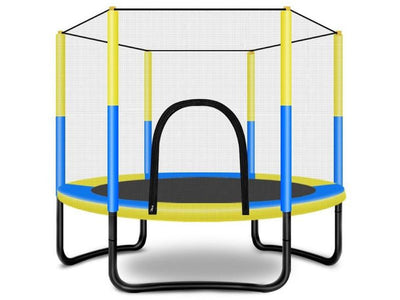 60 inch Trampoline with Safety Enclosure for Indoor and Outdoor - HomeFitPlay