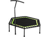 48" Silent Mini Fitness Trampoline with Adjustable Handle Bar - HomeFitPlay