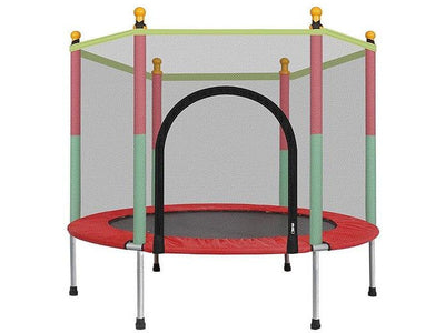 Indoor Trampoline with Protection Net and Jumping Bed For Kids & Baby fun at Home - HomeFitPlay