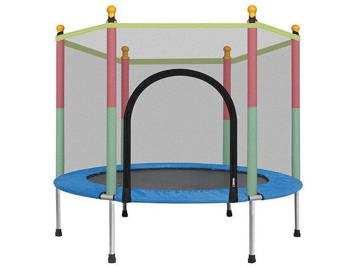 Indoor Trampoline with Protection Net and Jumping Bed For Kids & Baby fun at Home - HomeFitPlay