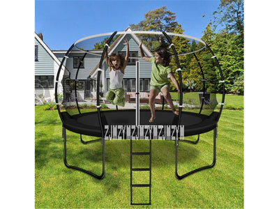 Children's Trampoline Frame with Black Protective Net - HomeFitPlay