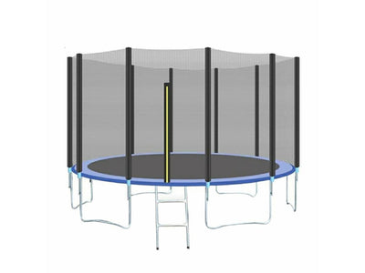 Indoor And Outdoor Trampoline With Protective Net, Safety Pad, and Protection Guard - HomeFitPlay