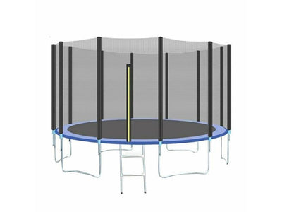 Indoor And Outdoor Trampoline With Protective Net, Safety Pad, and Protection Guard - HomeFitPlay