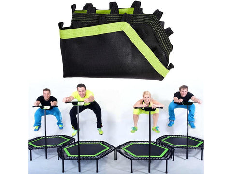 Image of Foldable Mini Trampoline For Indoor and Outdoor Fitness Exercise - HomeFitPlay