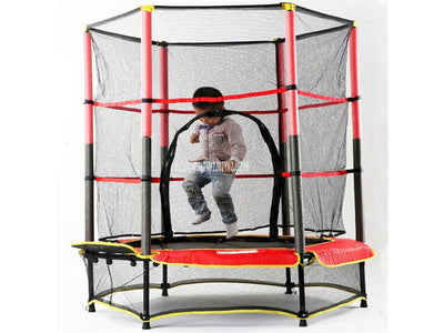 Kids Safe Trampoline. Round for Indoor and outdoor fun - HomeFitPlay